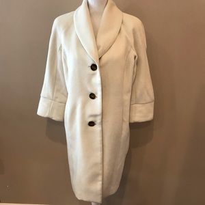 Cream peacoat